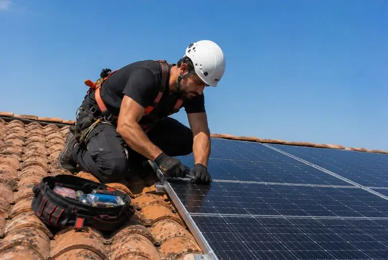 Maintenance et monitoring de panneaux solaires à Espiet