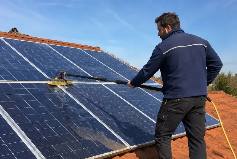 Nettoyage et entretien de panneaux solaires à Espiet